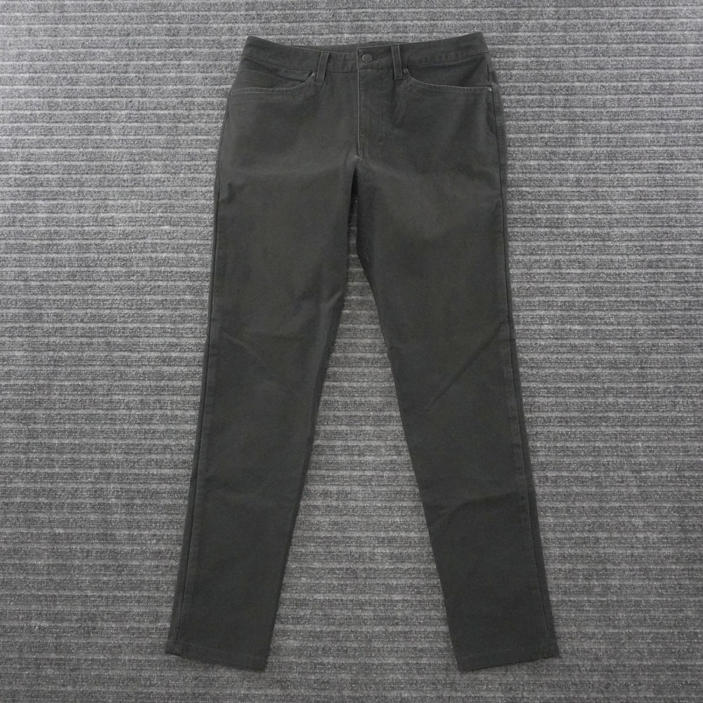Lululemon ABC Slim Fit Pants Mens 33 Charcoal Grey Performance Trousers